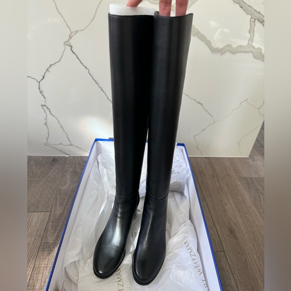 Stewart Weitzman, OTK, City Block Boot, Color: Black, Size 7.5 - Picture 9 of 12